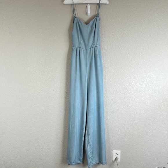 Lovers + Friends Pants - Lovers + Friends Light Blue Gardenia Jumpsuit